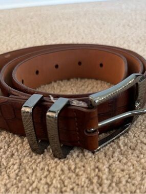 NWOT Nike Men’s Croco to Smooth Golf Belt – Brown

Size 40